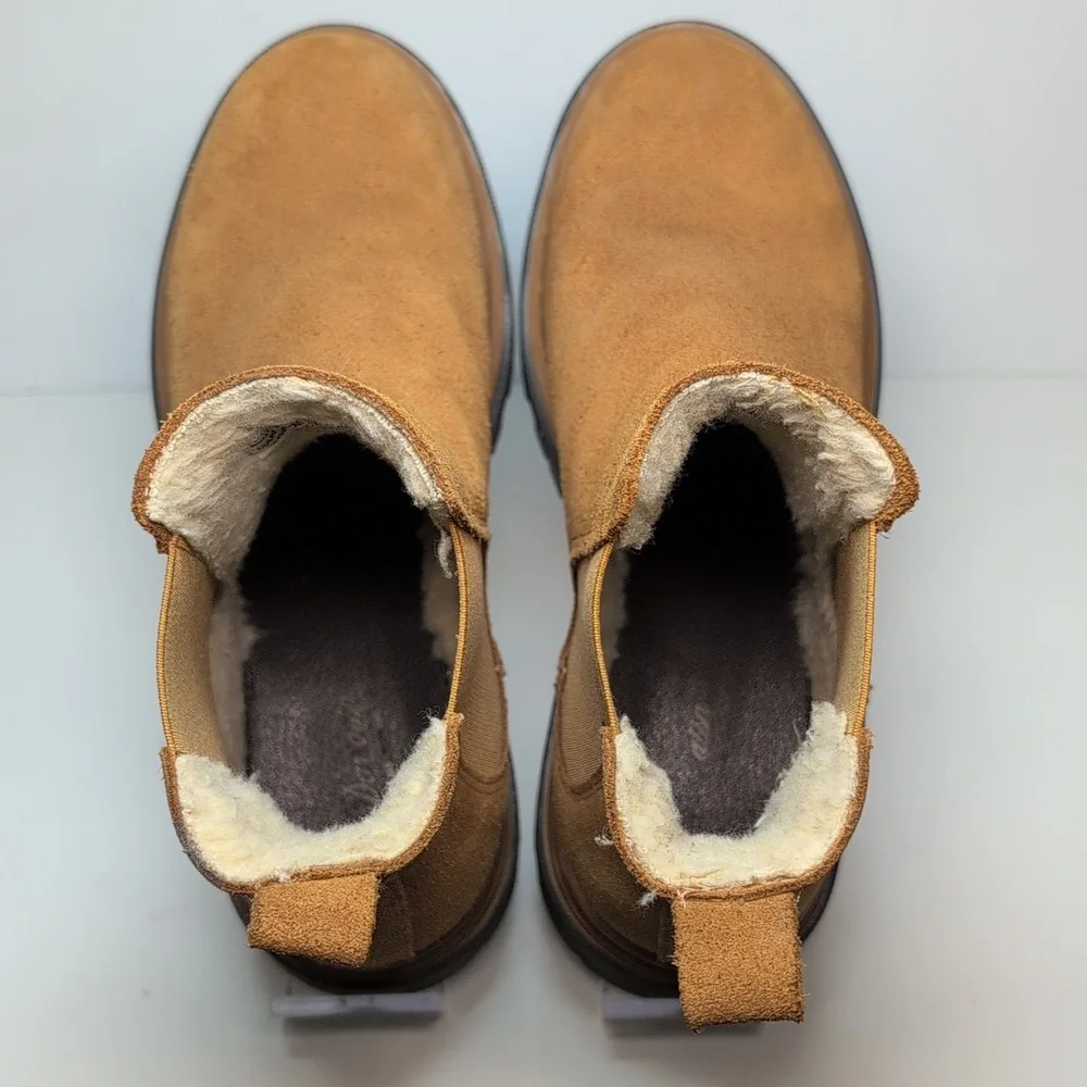 Danassa  lugged sole Chelsea suede boots women's size 6.5 EU 37 - Picture 8 of 16